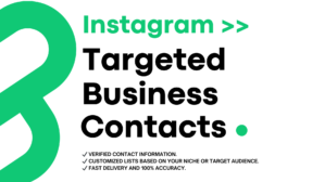 verified instagram leads more 1,000 contacts any niche and any region