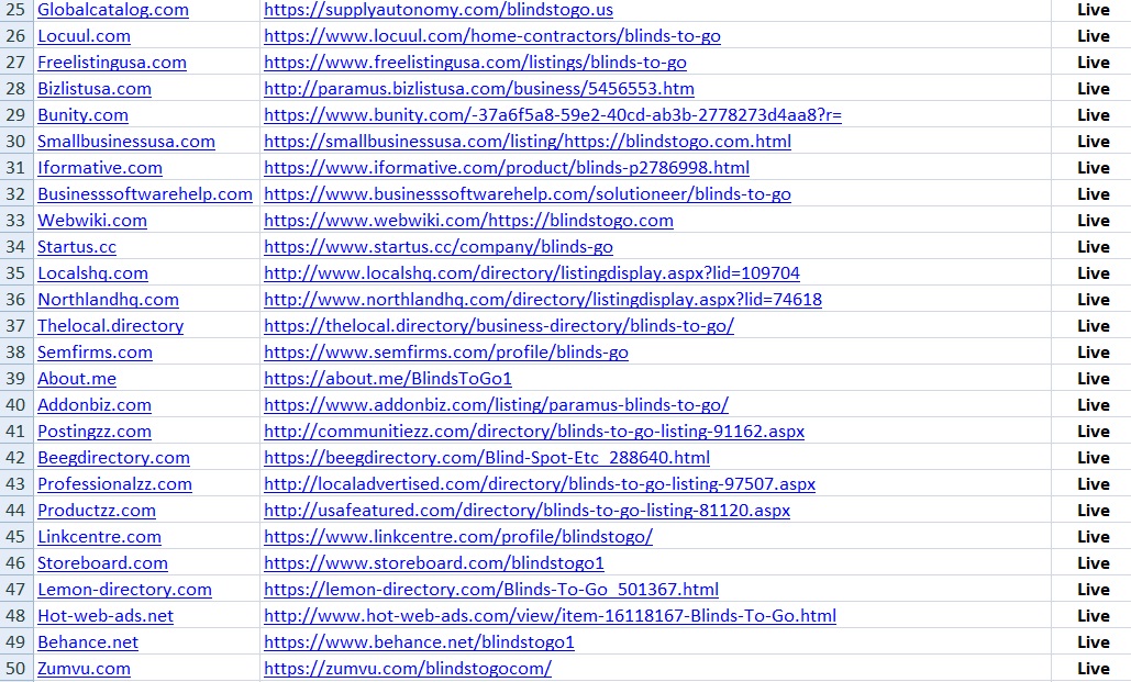 100 + top usa local citations and directory submission and local seo